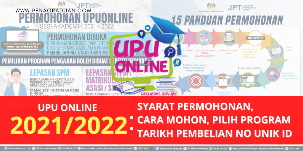 Semakan UPU Online 2021/2022 : Syarat Permohonan, Cara Mohon, Pilih ...